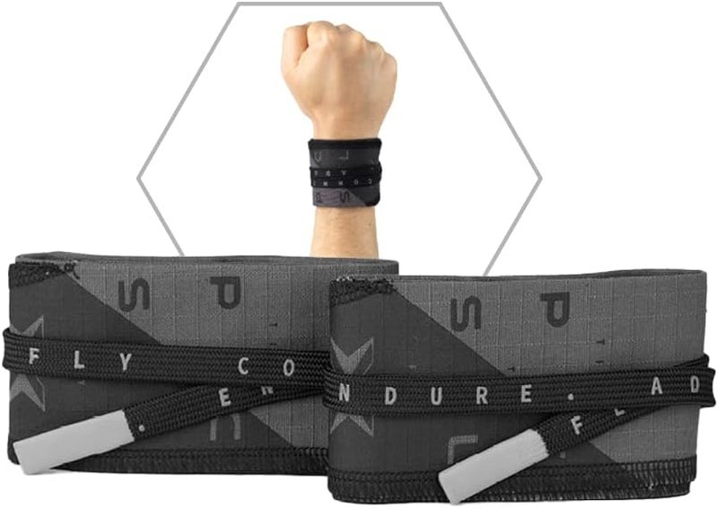 PICSIL Adjustable Wrist Support, Premium Fabric Weightlifting and Yoga Sweat Bands for Gym, for Women and Men, 1 Pair - Image 1